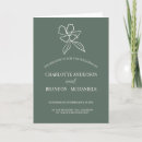 Search for forest green wedding invitations Botanical