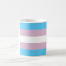 Search for transgender pride flag mugs White