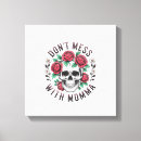 Search for floral skull canvas prints Skeleton