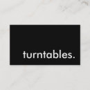 Search for turntable business cards Djs