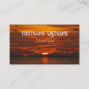 Search for dramatic business cards Sunset