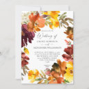 Search for fall floral wedding invitations Modern