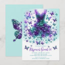 Search for purple dress invitations Butterflies