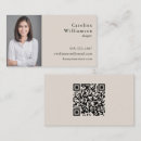 Search for plain cream business cards Minimalist