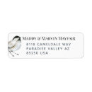 Search for chickadee bird return address labels Elegant