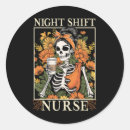 Search for night shift nurse stickers Skull