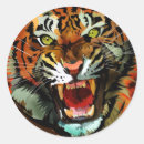 Search for roaring tiger stickers Nature