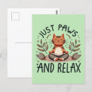 Search for yoga postcards Cat