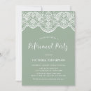 Search for green and white invitations Botanical