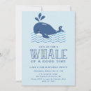 Search for whale invitations Blue