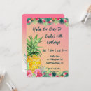 Search for hula birthday invitations Pineapple