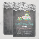Search for tea birthday invitations Floral