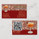 Search for cocktail business cards Red