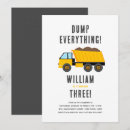 Search for construction truck invitations Simple