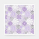 Search for silver and purple napkins Winter wonderland