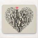 Search for heart shape mousepads Black