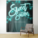 Search for sweet 16 glow Neon light birthday