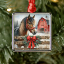 Search for barn christmas tree decorations Watercolor