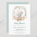 Search for cute elephant baby shower invitations Safari