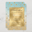 Search for mermaid glitter invitations Aqua