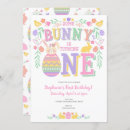 Search for some bunny is turning 1 invitations Easter