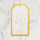 Search for gold foil gift tags Monogrammed