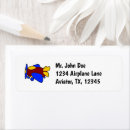 Search for airplane birthday return address labels For kids