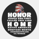 Search for native americans stickers Usa