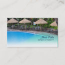 Search for swimming pool business cards Unique