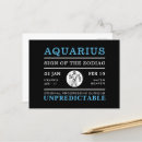 Search for aquarius zodiac sign postcards Astrological