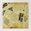 Search for vintage newspaper puzzles Background