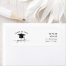 Search for college graduation return address labels Stylish