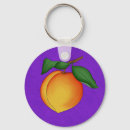 Search for peach fruit key rings Illustration
