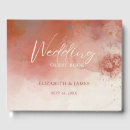 Search for western wedding guest books Burnt orange