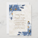Search for blue gold and white wedding invitations Botanical