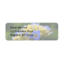 Search for hydrangea flowers return address labels Blue