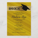 Search for yellow graduation invitations Gold