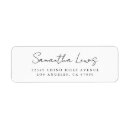 Search for white background return address labels Modern