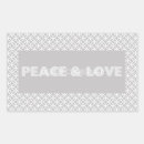 Search for peace rectangle stickers Modern