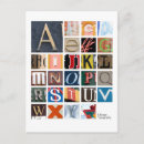 Search for the letter font postcards Typography