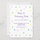 Search for rainbow sprinkles birthday invitations Girl birthday party