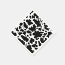 Search for black and white cow napkins Western