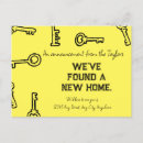 Search for keys postcards New home