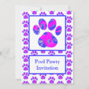 Search for paw invitations Blue