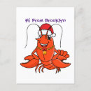 Search for cute seafood postcards Crustacean