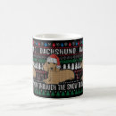 Search for ugly christmas sweater mugs Dachshund