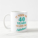 Search for 40th birthday mugs Age