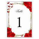 Search for gold and red table cards Mis quince anos