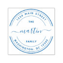 Search for round return address labels rubber stamps Curved text script