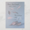 Search for bereavement invitations Blue